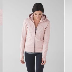Lululemon Scuba Hoodie heathered Butter Pink size 6